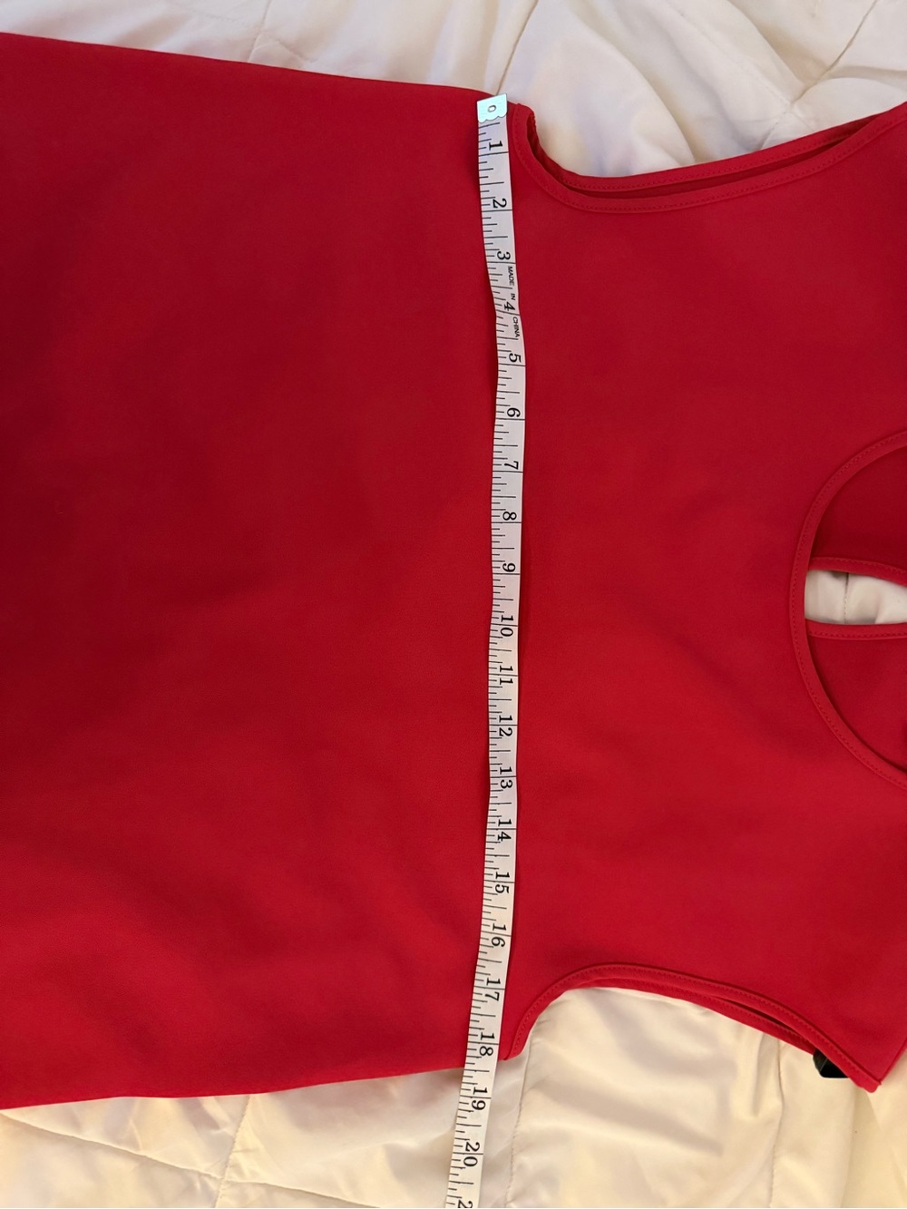 Up! Red Crewneck Cap-Sleeve Shell - Picture 5 of 6